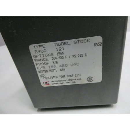 Ue United Electric 111H 200-425F 480V-Ac Temperature Controller B402